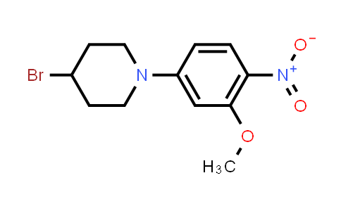 4-Bromo-1-(3-methoxy-4-nitrophenyl)piperidine