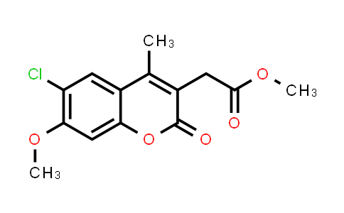 Methyl (6-chloro-7-methoxy-4-methyl-2-oxo-2H-chromen-3-yl)acetate