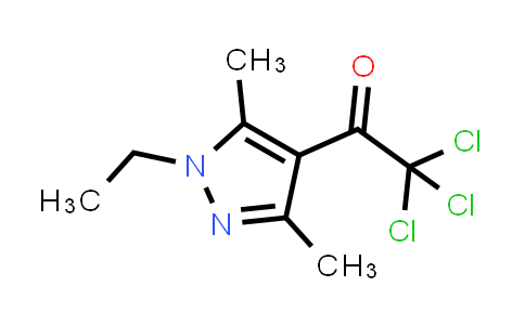 2,2,2-Trichloro-1-(1-ethyl-3,5-dimethyl-1H-pyrazol-4-yl)ethanone