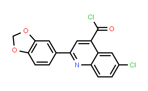 2-(1,3-Benzodioxol-5-yl)-6-chloroquinoline-4-carbonyl chloride