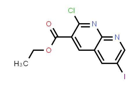 Ethyl 2-chloro-6-iodo-1,8-naphthyridine-3-carboxylate