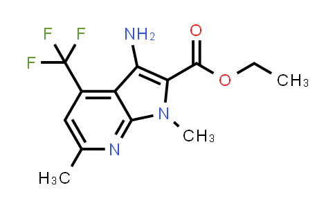 Ethyl 3-amino-1,6-dimethyl-4-(trifluoromethyl)-1H-pyrrolo[2,3-b]pyridine-2-carboxylate