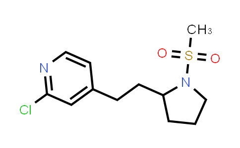 2-Chloro-4-[2-(1-methanesulfonyl-pyrrolidin-2-yl)-ethyl]-pyridine