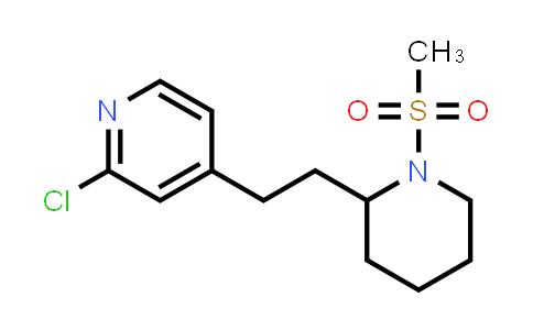 2-Chloro-4-[2-(1-methanesulfonyl-piperidin-2-yl)-ethyl]-pyridine