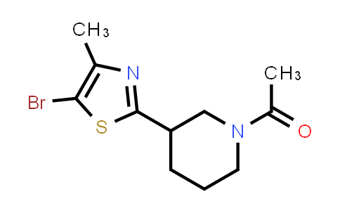 1-[3-(5-Bromo-4-methyl-thiazol-2-yl)-piperidin-1-yl]-ethanone