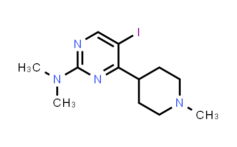 [5-Iodo-4-(1-methyl-piperidin-4-yl)-pyrimidin-2-yl]-dimethyl-amine