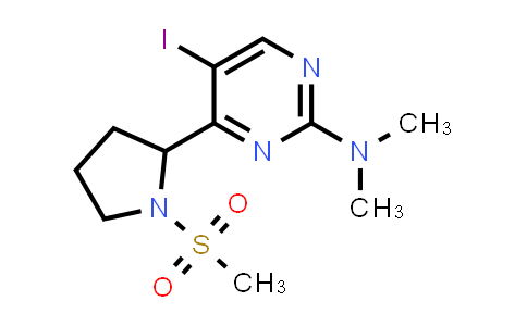 [5-Iodo-4-(1-methanesulfonyl-pyrrolidin-2-yl)-pyrimidin-2-yl]-dimethyl-amine