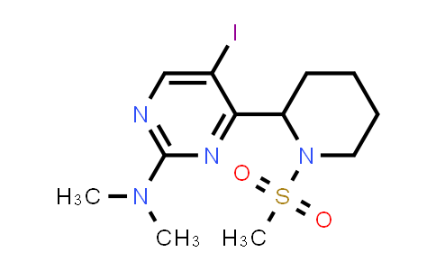 [5-Iodo-4-(1-methanesulfonyl-piperidin-2-yl)-pyrimidin-2-yl]-dimethyl-amine