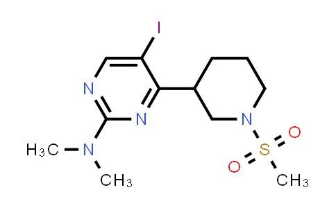 [5-Iodo-4-(1-methanesulfonyl-piperidin-3-yl)-pyrimidin-2-yl]-dimethyl-amine