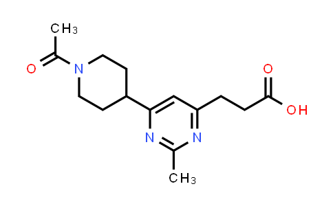 3-[6-(1-Acetyl-piperidin-4-yl)-2-methyl-pyrimidin-4-yl]-propionic acid