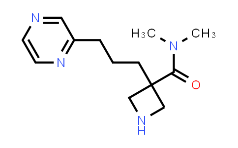 3-(3-Pyrazin-2-yl-propyl)-azetidine-3-carboxylic acid dimethylamide