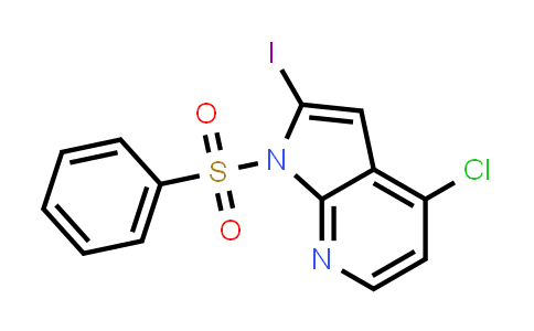 1-(Benzenesulfonyl)-4-chloro-2-iodo-pyrrolo[2,3-b]pyridine