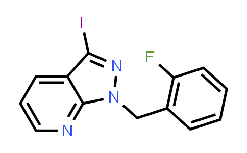 1-(2-Fluorobenzyl)-3-iodo-1H-pyrazolo[3,4-b]pyridine