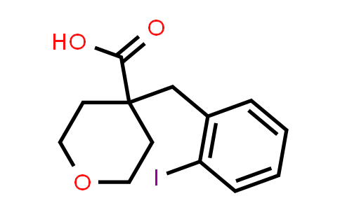 4-(2-Iodobenzyl)tetrahydro-2H-pyran-4-carboxylic acid