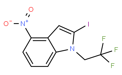2-Iodo-4-nitro-1-(2,2,2-trifluoroethyl)indole