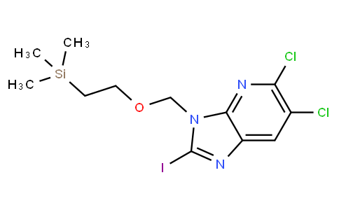 2-[(5,6-dichloro-2-iodoimidazo[4,5-b]pyridin-3-yl)methoxy]ethyl-trimethylsilane