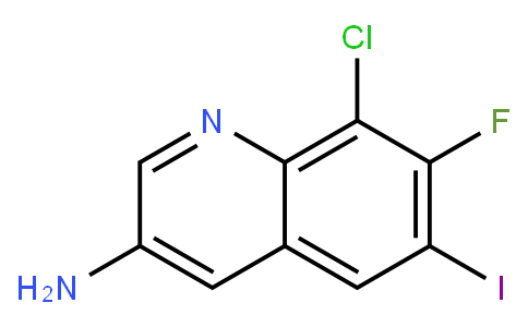 3-Amino-8-chloro-7-fluoro-6-iodoquinoline