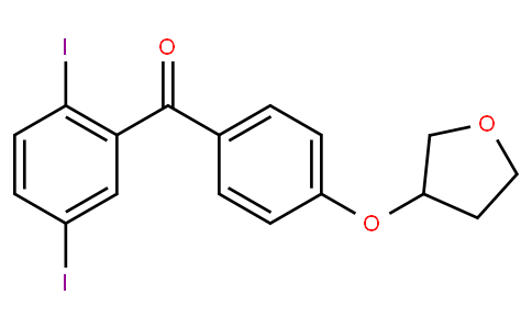 (2.5-二碘代-苯基)-[4-(四氢-呋喃-3-基氧)-苯基]-甲酮