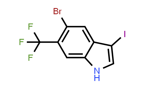 5-Bromo-3-iodo-6-(trifluoromethyl)-1H-indole