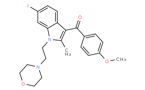 (6-Iodo-2-methyl-1-(2-morpholinoethyl)-1H-indol-3-yl)(4-methoxyphenyl)methanone