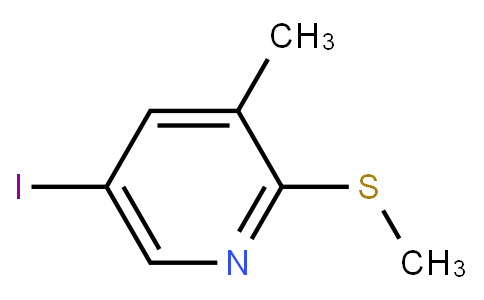 5-Iodo-3-methyl-2-(methylthio)pyridine