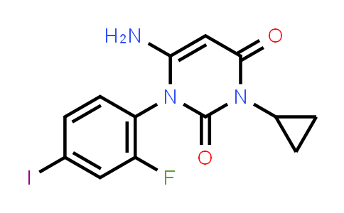 6-Amino-3-cyclopropyl-1-(2-fluoro-4-iodophenyl)-pyrimidine-2,4(1H,3H)-dione