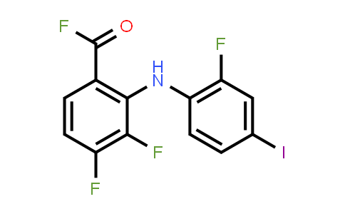 3,4-Difluoro-2-((2-fluoro-4-iodophenyl)-amino)benzoyl fluoride