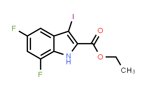 Ethyl 5,7-difluoro-3-iodo-1H-indole-2-carboxylate