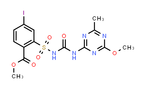 Methyl 4-iodo-2-(N-(4-methoxy-6-methyl-1,3,5-triazin-2-ylcarbamoyl)sulfamoyl)benzoate