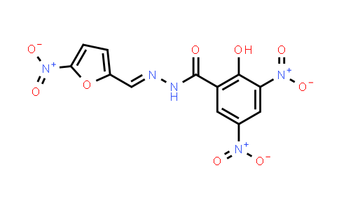 2-Hydroxy-3,5-dinitro-N'-((5-nitrofuran-2-yl)methylene)benzohydrazide