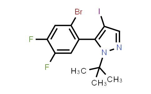 5-(2-Bromo-4,5-difluorophenyl)-1-(tert-butyl)-4-iodo-1H-pyrazole