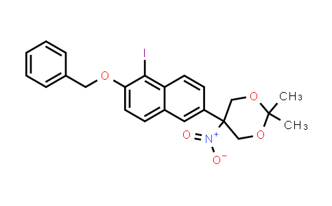 5-(6-(Benzyloxy)-5-iodonaphthalen-2-yl)-2,2-dimethyl-5-nitro-1,3-dioxane