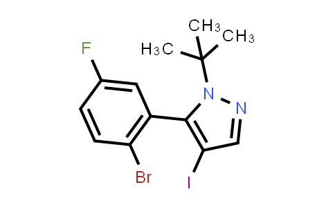 5-(2-Bromo-5-fluorophenyl)-1-(tert-butyl)-4-iodo-1H-pyrazole