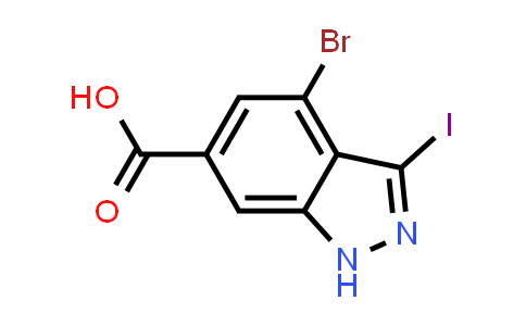 4-Bromo-3-iodo-1H-indazole-6-carboxylic acid