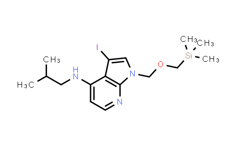 3-Iodo-N-isobutyl-1-(((trimethylsilyl)methoxy)-methyl)-1H-Pyrrolo[2,3-b]pyridin-4-amine