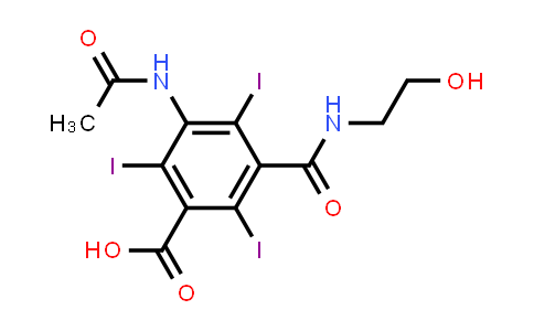 3-Acetamido-5-((2-hydroxyethyl)carbamoyl)-2,4,6-triiodobenzoic acid