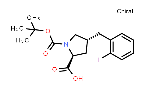 (2S,4R)-1-(tert-Butoxycarbonyl)-4-(2-iodobenzyl)-pyrrolidine-2-carboxylic acid