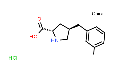 (2S,4R)-4-(3-Iodobenzyl)pyrrolidine-2-carboxylic acid hydrochloride