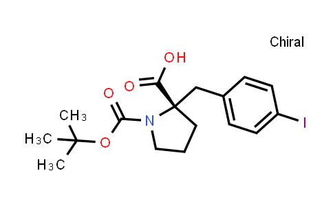 (S)-1-(tert-Butoxycarbonyl)-2-(4-iodobenzyl)-pyrrolidine-2-carboxylic acid