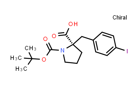 (R)-1-(tert-Butoxycarbonyl)-2-(4-iodobenzyl)-pyrrolidine-2-carboxylic acid