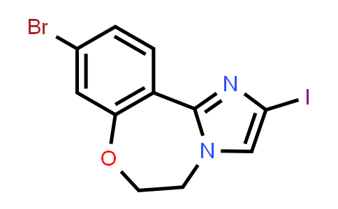 9-Bromo-5,6-dihydro-2-iodo-imidazo[1,2-d][1,4]benzoxazepine