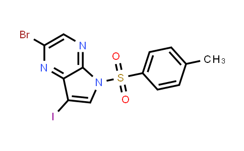 2-Bromo-7-iodo-5-tosyl-5H-pyrrolo[2,3-b]pyrazine