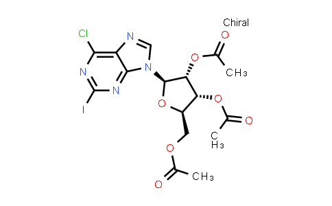 6-Chloro-2-iodo-9-(2',3',5'-tri-O-acetyl-beta-D-ribofuranosyl)purine