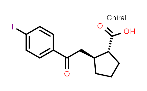 trans-2-[2-(4-Iodophenyl)-2-oxoethyl]-cyclopentane-1-carboxylic acid