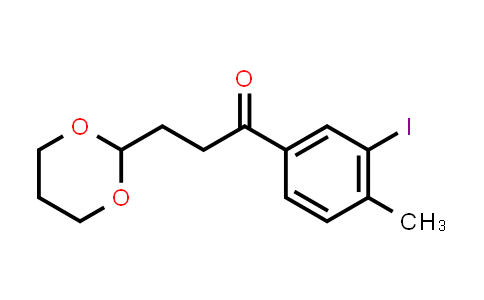 3-(1,3-Dioxan-2-yl)-3'-iodo-4'-methylpropiophenone