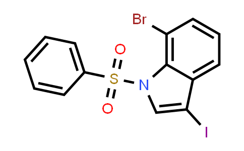 7-Bromo-3-iodo-1-(phenylsulfonyl)-1H-indole