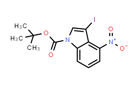 t-Butyl-3-iodo-4-nitro-1H-indole-1-carboxylate