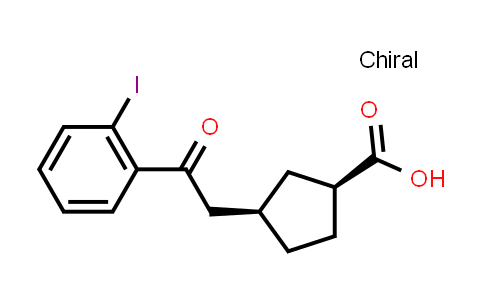 cis-3-[2-(2-Iodophenyl)-2-oxoethyl]-cyclopentane-1-carboxylic acid