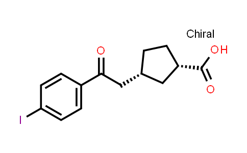 cis-3-[2-(4-Iodophenyl)-2-oxoethyl]-cyclopentane-1-carboxylic acid