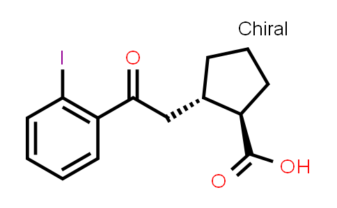 trans-2-[2-(2-Iodophenyl)-2-oxoethyl]-cyclopentane-1-carboxylic acid